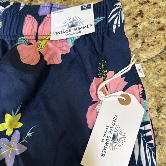 Vintage Summer Men’s TROPICAL Volley Swimsuit XXL - Picture 2 of 7